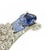 1930s Art Deco Wise Platinum 14k Carved Sapphire Diamond Floral Brooch For Sale - Image 9 of 12