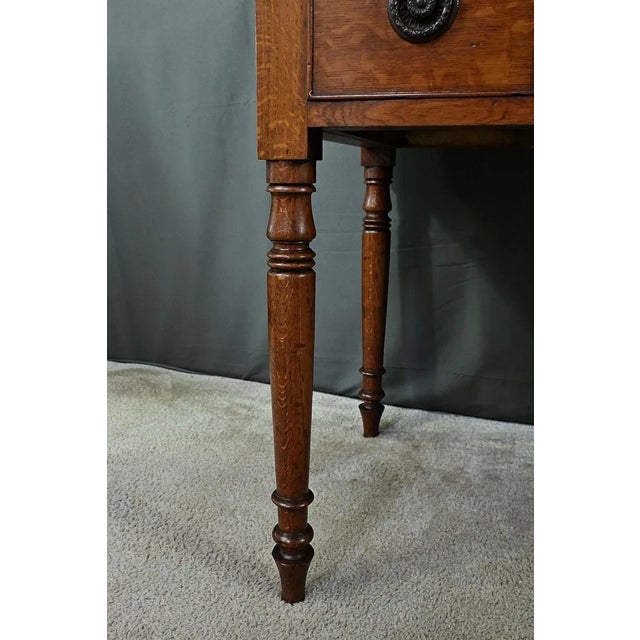 Small English Victorian Desk in Oak For Sale - Image 9 of 18