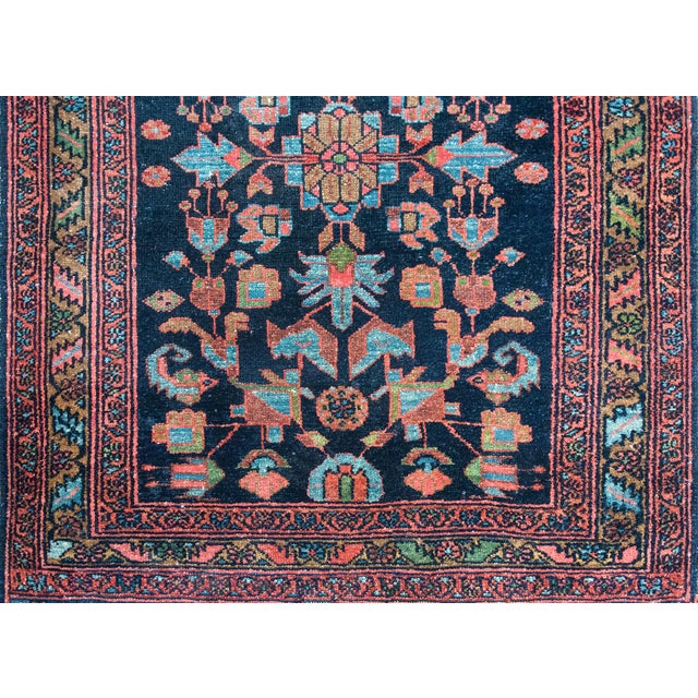 Ink Blue Early 20th Century Persian Malayer Rug For Sale - Image 8 of 15