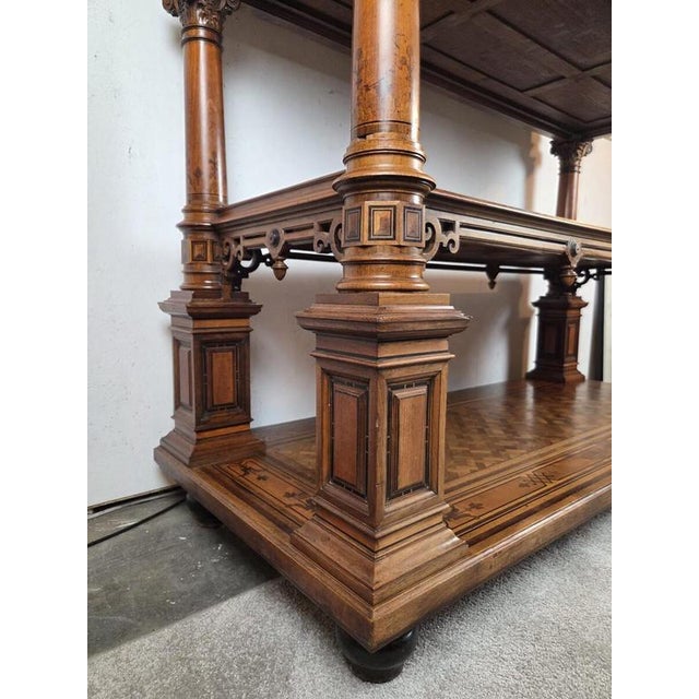 19th Century Neo-Renaissance Three-Tiered Sideboard For Sale - Image 4 of 16