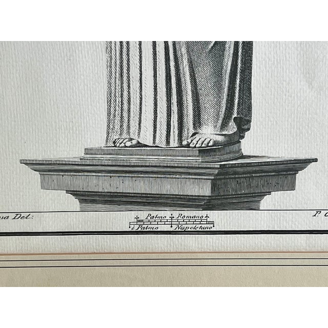 Pair of Original Etchings of Ancient Roman Statues,18th Century Attributed to Pietro and Ferdinando Campana For Sale - Image 16 of 18