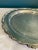 This vintage American silver plate tray by Oneida showcases timeless elegance with its ornate raised scroll border and...