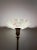 1940s Brass Floor Lamp With Onyx and Flared Torchiere Shade For Sale In Fayetteville, AR - Image 6 of 10