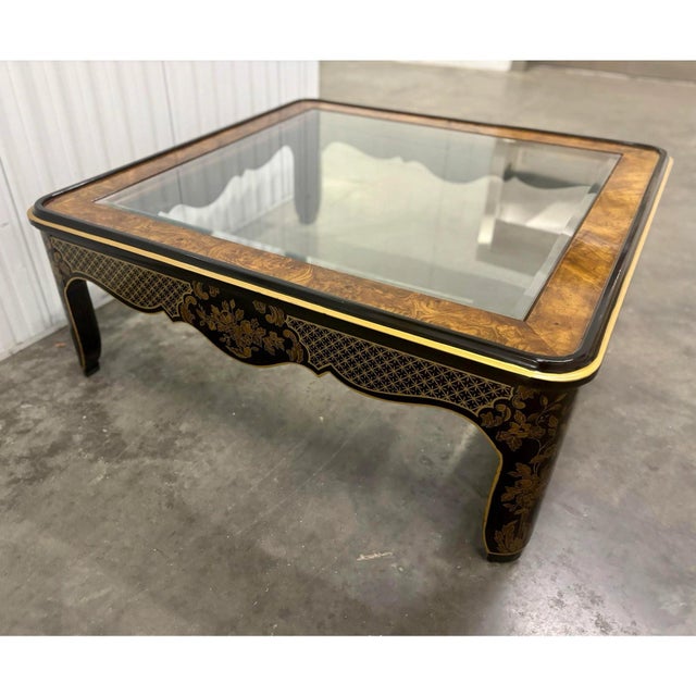 Wood Chinoiserie Drexel Heritage Art Cetera Coffee Table For Sale - Image 7 of 10