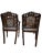 Pair of Caned & Carved Wood Arm Chairs For Sale - Image 9 of 11