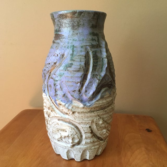 Rustic Hand Thrown Pottery Vase Chairish