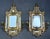 An exceptional, highly decorative pair of antique French Renaissance Revival cast brass girandole mirror sconces, dating...