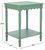 Contemporary Heaven Scalloped Accent Table in Sage Green For Sale - Image 3 of 8