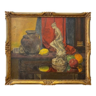 Early 20th Century Still Life Oil Painting by C. G. Loane For Sale