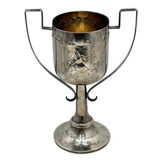 Outstanding Dated 1913 Completely Hand Made Sterling Silver San Miguel Brewery Sponser Horse Walk - Trot & Canter Class Trophy For Sale