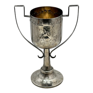 Outstanding Dated 1913 Completely Hand Made Sterling Silver San Miguel Brewery Sponser Horse Walk - Trot & Canter Class Trophy