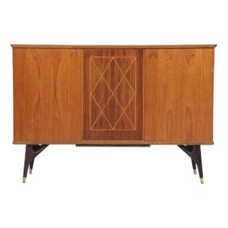 Mid-Century Sideboard with Inlays from AB Tabergsmöbler, 1960s For Sale