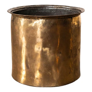 Vintage Brass Work Pot For Sale