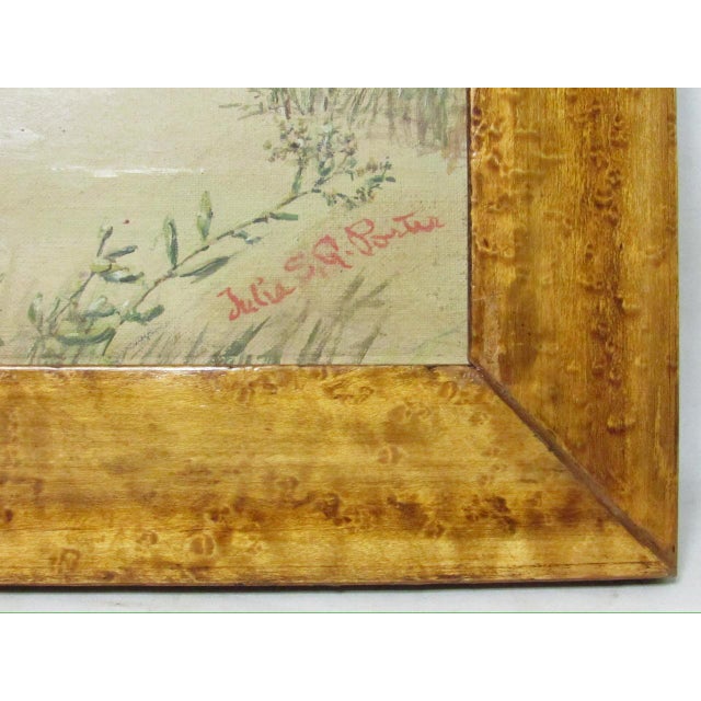 Oil on Board Painting of Pigs, Signed Julia s.g. Porter For Sale In San Francisco - Image 6 of 14