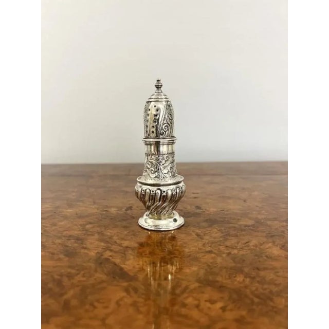 Victorian Hallmarked Silver Sugar Sifter, 1890s For Sale - Image 3 of 5