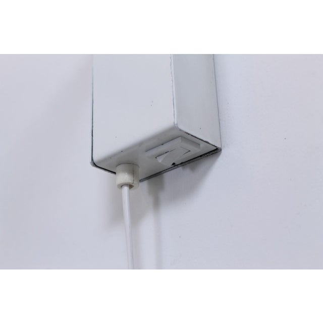 Metal Black and White Large Metal Paperclip Wall Lamps by J. J. M. Hoogervorst for Anvia, 1970s, Set of 2 For Sale - Image 7 of 18