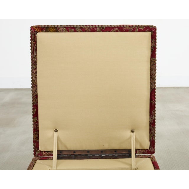 Ralph Lauren 'Florence' Storage Ottoman in Buckthorn Paisley Fabric For Sale In Sacramento - Image 6 of 18