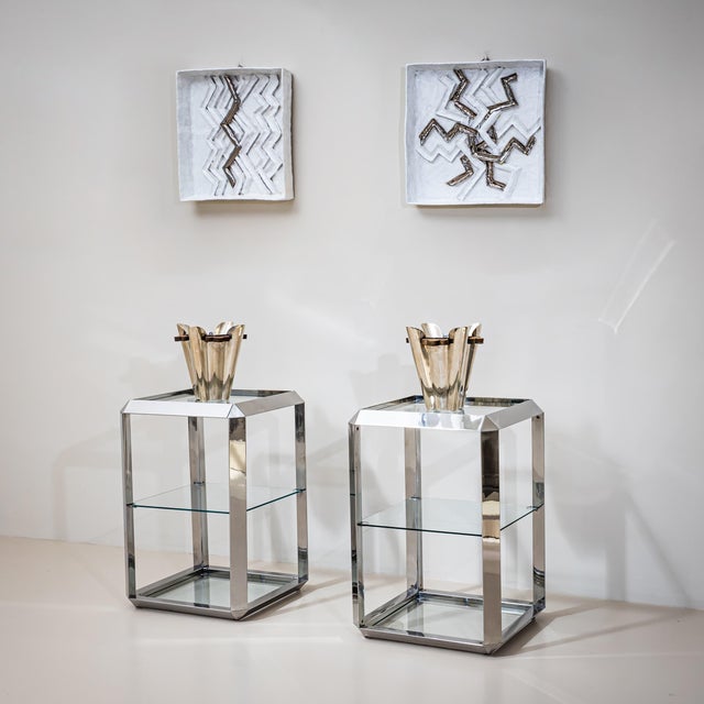 Ulisse Pagliari Ulisse Pagliari (Xx), Pair of Wall Objects, Italy, Dated 1967 For Sale - Image 4 of 13