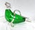 Silver-Plated Green Glass Walrus Decanter Bottle For Sale - Image 9 of 9
