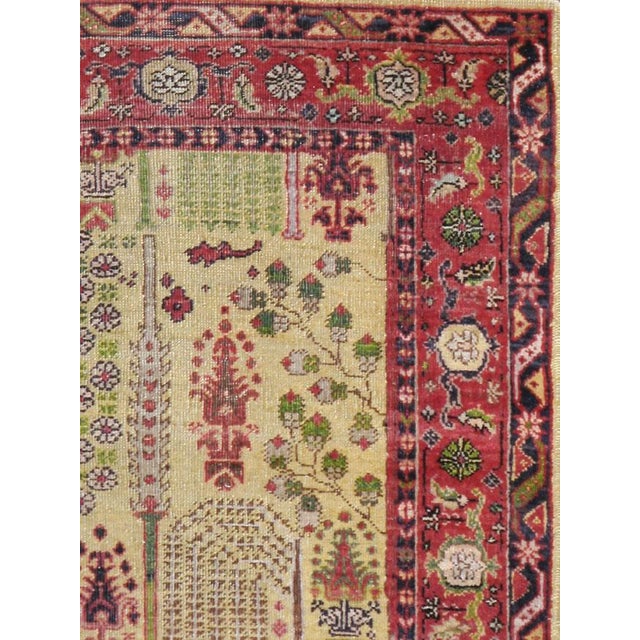 An antique Turkish Sivas carpet from the second quarter of the 20th century with a tree of life motif. Measures: 3' 8" x...