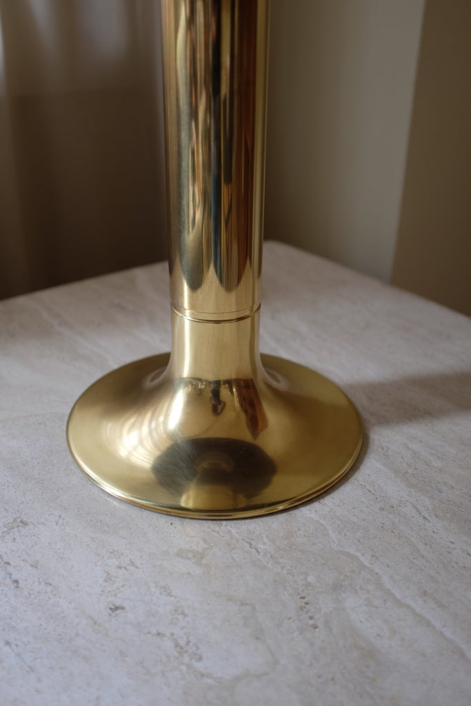 1960s Leather and Brass Table Lamp B204 by Hans-Agne Jakobsson