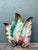 Vintage 1950s Glazed Ceramic Leaf Light For Sale - Image 9 of 12