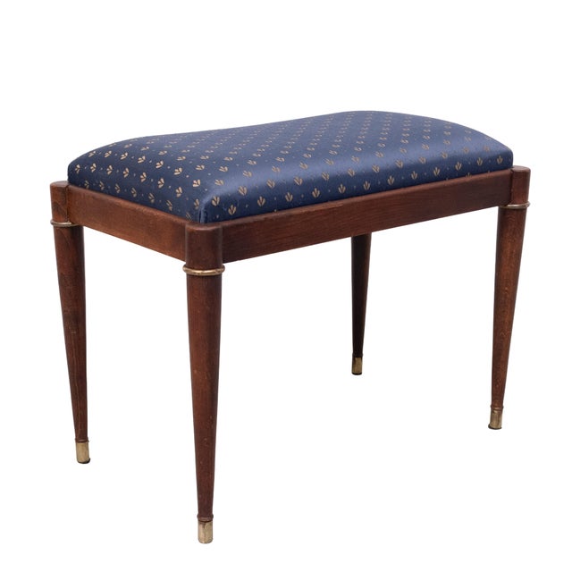 Stool Ottoman Classic, France, 1950s For Sale - Image 4 of 8