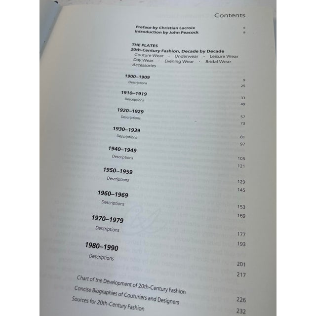 1993 “20th Century Fashion” Book For Sale - Image 4 of 7