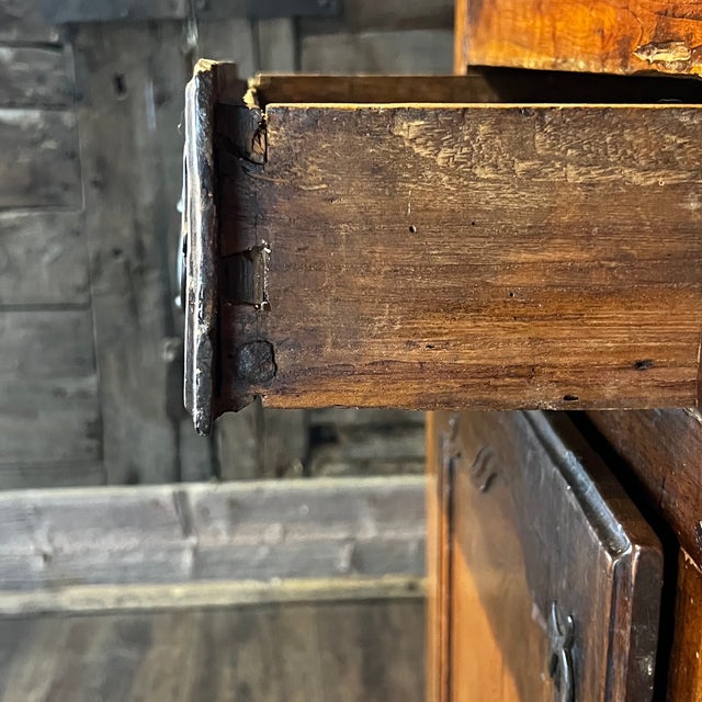 19th Century French Provincial Walnut Carved Open Display Cabinet Hutch For Sale - Image 10 of 16