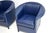 Blue Vintage Leather Chairs from Wittmann, 1980, Set of 2 For Sale - Image 8 of 9