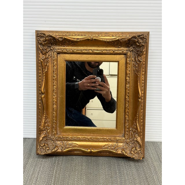 Vintage Gilt Carved Wall Mirror For Sale - Image 4 of 11