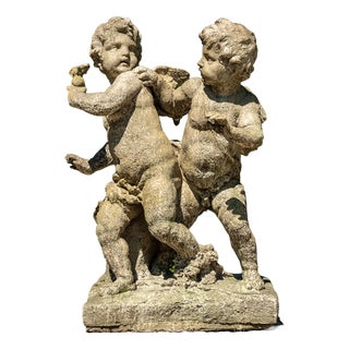 Unknown, Playing Putti, 1990s, Stone For Sale