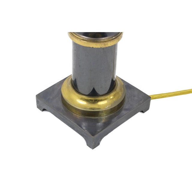 Table Lamps in Gilt and Metallic Grey Bronze, 1970s, Set of 2 For Sale - Image 4 of 6