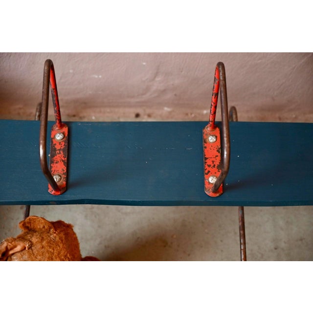 1960s Vintage Children's Rocking Chair in Wood and Metal, 1960s For Sale - Image 5 of 9