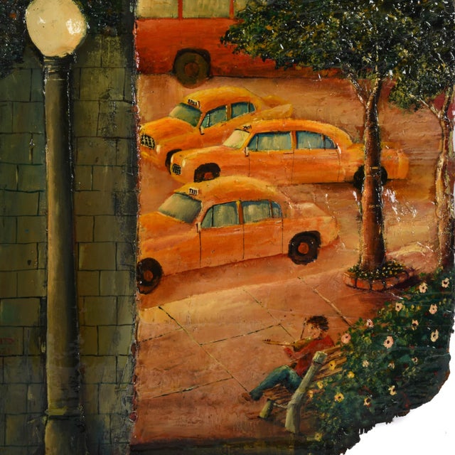 Late 20th Century 3-D Signed Robert DeVito New York Cityscape For Sale - Image 5 of 7