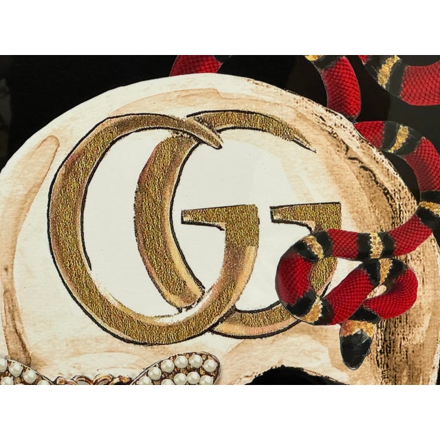 2020s Studio One Gucci Skull II Framed Art Print For Sale - Image 5 of 12