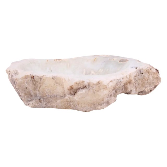 Large Crystal Agate Gemstone Natural Geode Vessel Sink For Sale - Image 4 of 5