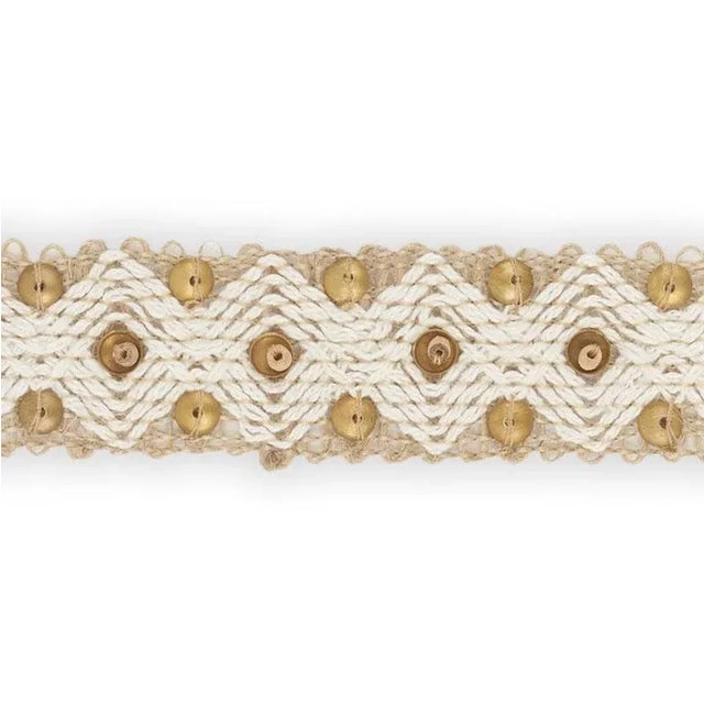 A chic, fashion-forward tape that elevates the natural appeal of jute with delicate embellishments of wood beads and...
