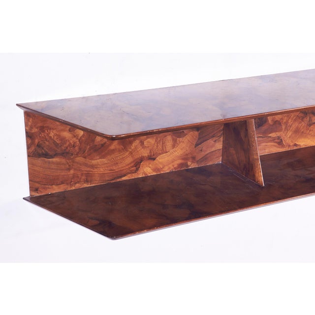 Wood Wall Console in the style of Gio Ponti, 1940s For Sale - Image 7 of 8