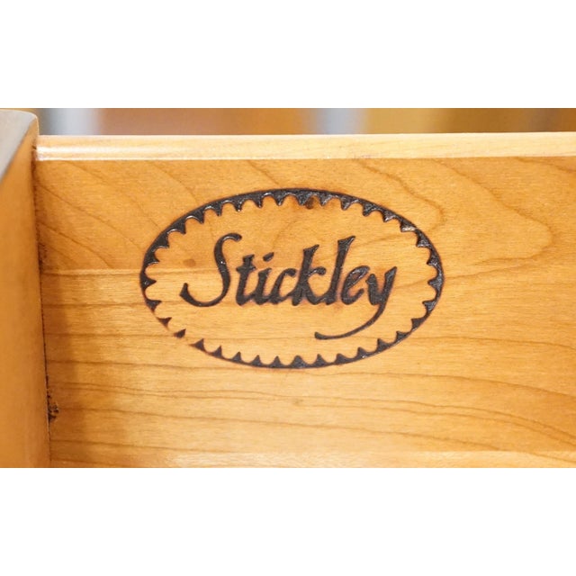 Stickley Furniture Traditional Style Solid Cherry 68" Flip Top Server Buffet 4077 For Sale - Image 15 of 18