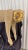 This is a life size 1980s Crouching Monkey Sculpture, in White/ Cream and Gold. It was created using fiberglass with a...
