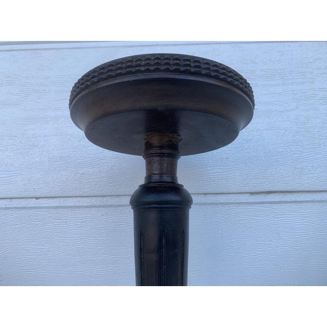 Wood Antique Freestanding Wooden Ashtray in Oak and Mahogany, 1900s For Sale - Image 7 of 18