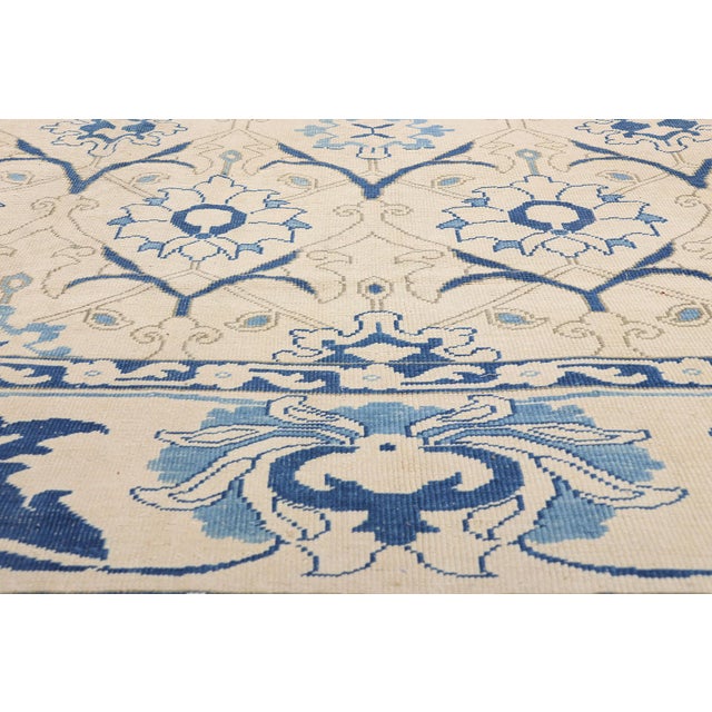 Early 20th Century Antique Turkish Oushak Rug, 09'06 X 12'03 For Sale - Image 5 of 10
