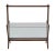 Brown Ico Parisi Italian Mahogany and Glass Magazine Rack from the 1950s For Sale - Image 8 of 10