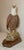 Vintage Hand Carved Wood Folk Art Bald Eagle Bird With Fish Sculpture Statue For Sale - Image 4 of 17
