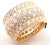 Cartier Nigeria 18k Yellow Gold Diamond Wide Band Ring Size 53 For Sale In Philadelphia - Image 6 of 12