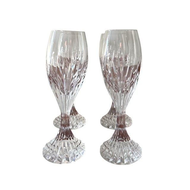 Art Nouveau 1960s Mid Century Baccarat Masséna Crystal Cordial Glasses - Set of 4 For Sale - Image 3 of 5