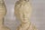 Sculpture Materials Vintage Cast Plaster Busts Louise & Alexandre Brongniart Lamps Reproductions - a Pair For Sale - Image 7 of 12