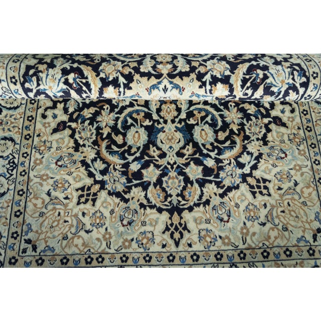 Hand-Knotted Oriental Rug with Silk For Sale - Image 9 of 12