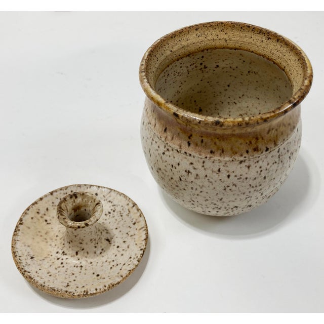 Vintage Studio Pottery Creamer and Sugar Pair For Sale - Image 10 of 12